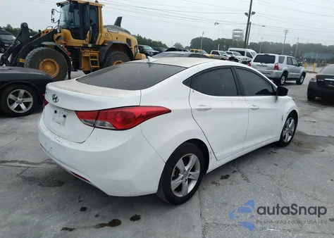 2013 Hyundai Elantra Gls z USA, uszkodzony, nr VIN 5NPDH4AE9DH372750